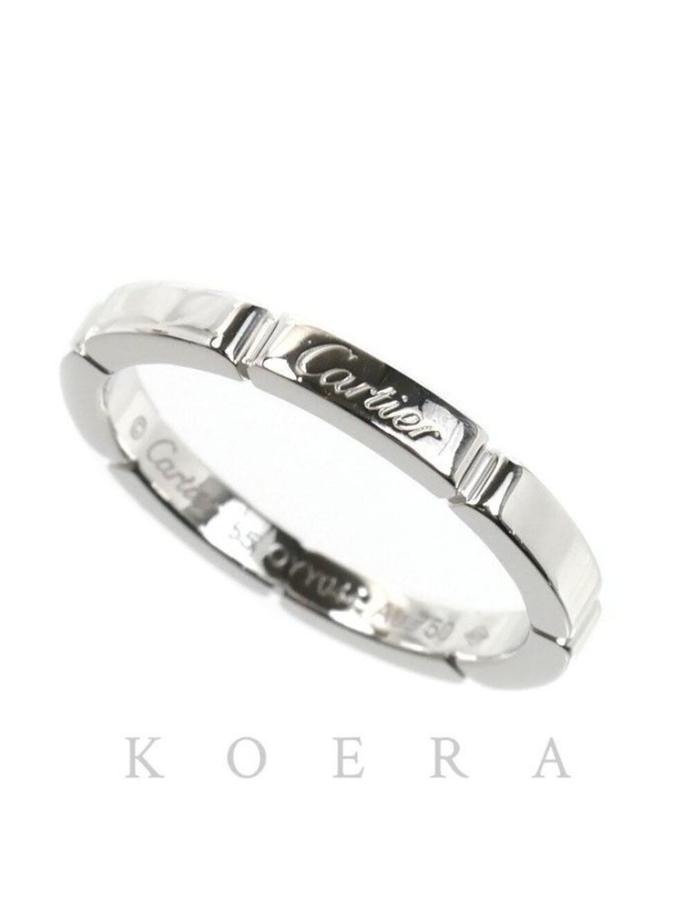Cartier 18k White Gold Maillon Panthere Ring